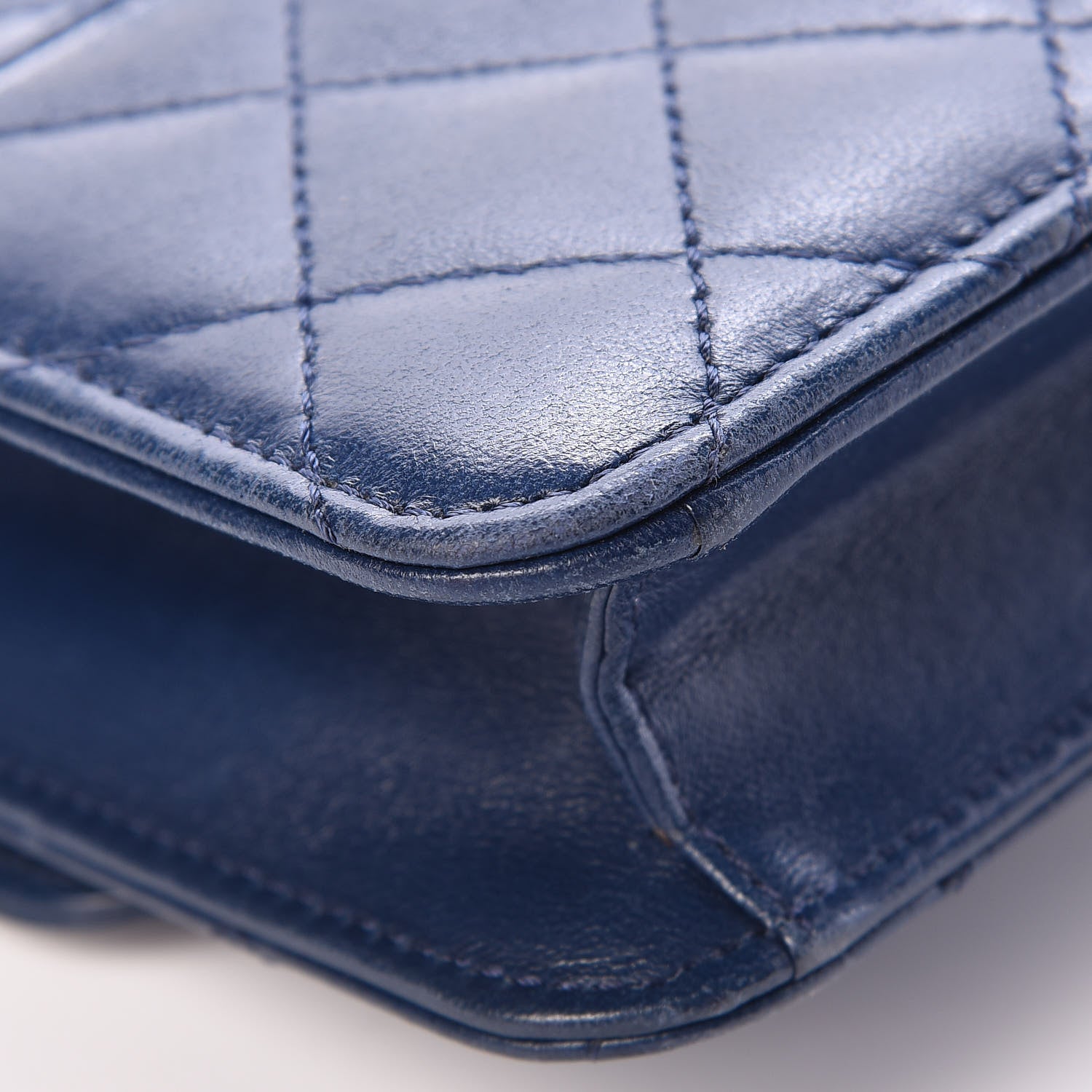 Chanel Lambskin Quilted Mini Crossing Times Flap Blue 12 of 19