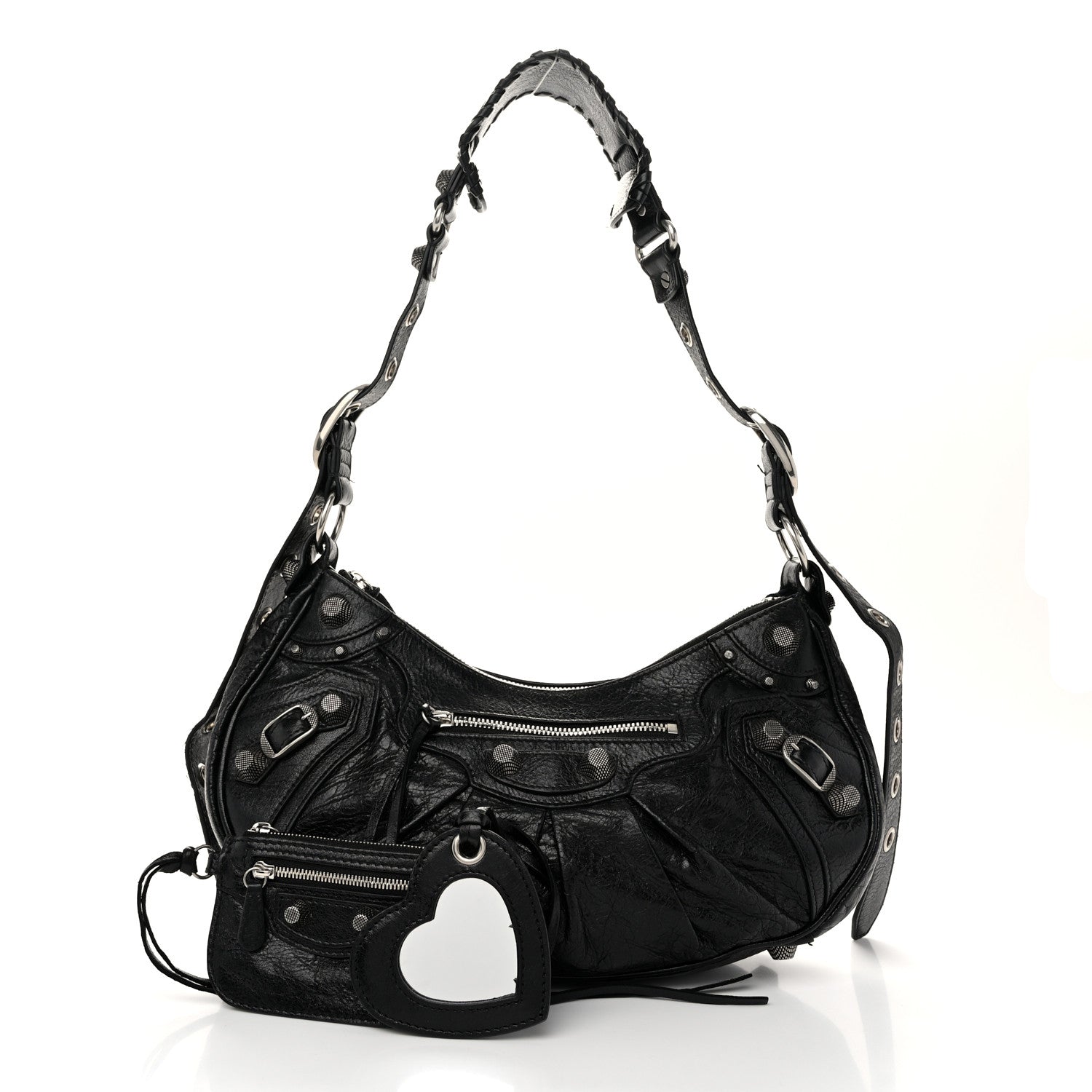 Balenciaga Agneau Arena Small Le Cagole Shoulder Bag Black 3 of 12