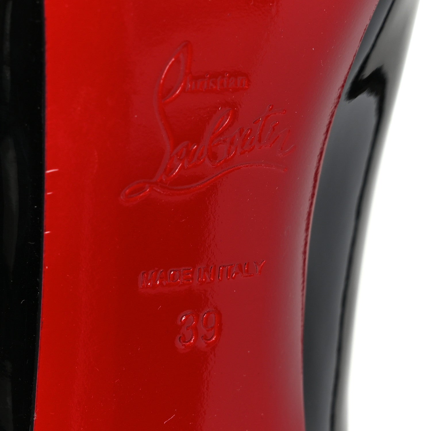 Christian Louboutin Patent New Very Prive 120 Pumps 39 Black Red 6 of 9