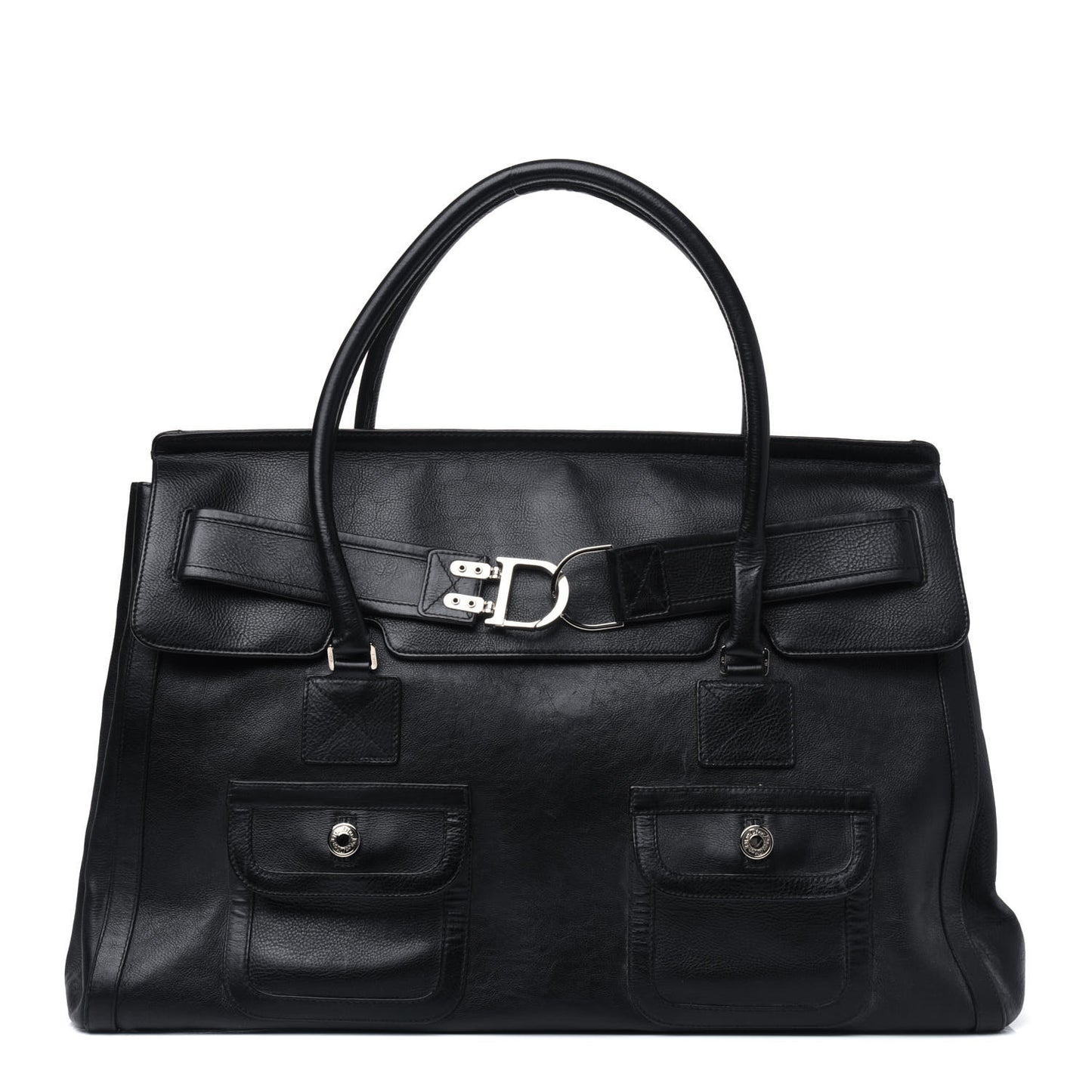 Calfskin CD Tote Black