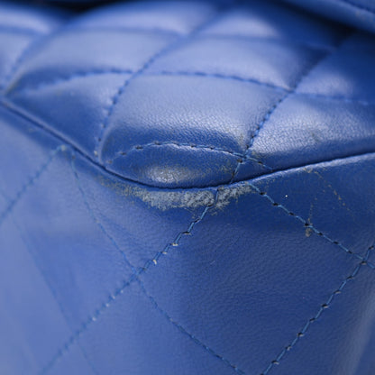 Chanel Lambskin Quilted Mini Rectangular Flap Blue 9 of 13
