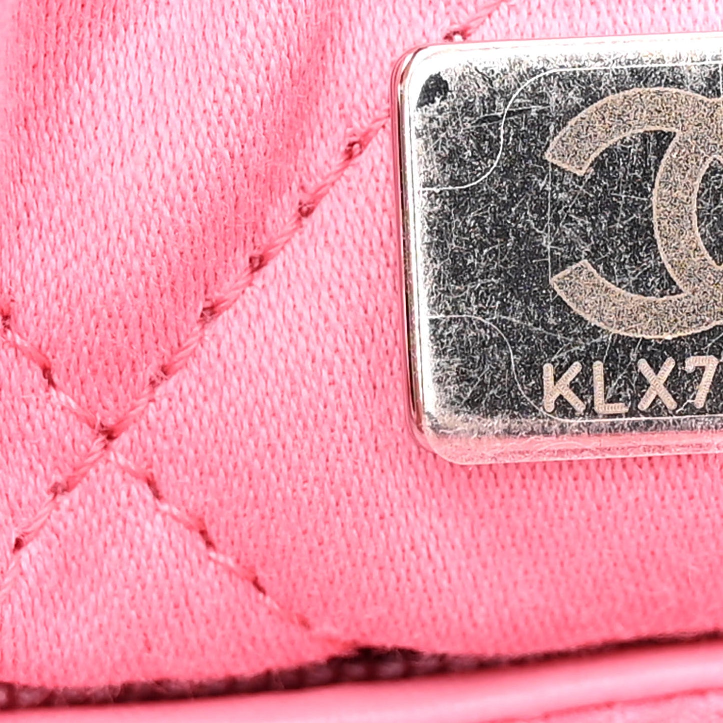 Shiny Calfskin Quilted Chanel 22 Drawstring Bag Pink