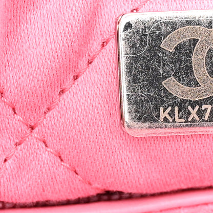 Chanel Shiny Calfskin Quilted Chanel 22 Drawstring Bag Pink 9 of 14