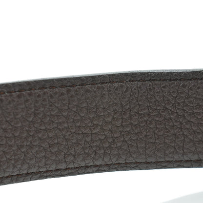 Hermes Box Togo 32mm Idem H Belt 100 Black Chocolate 8 of 8