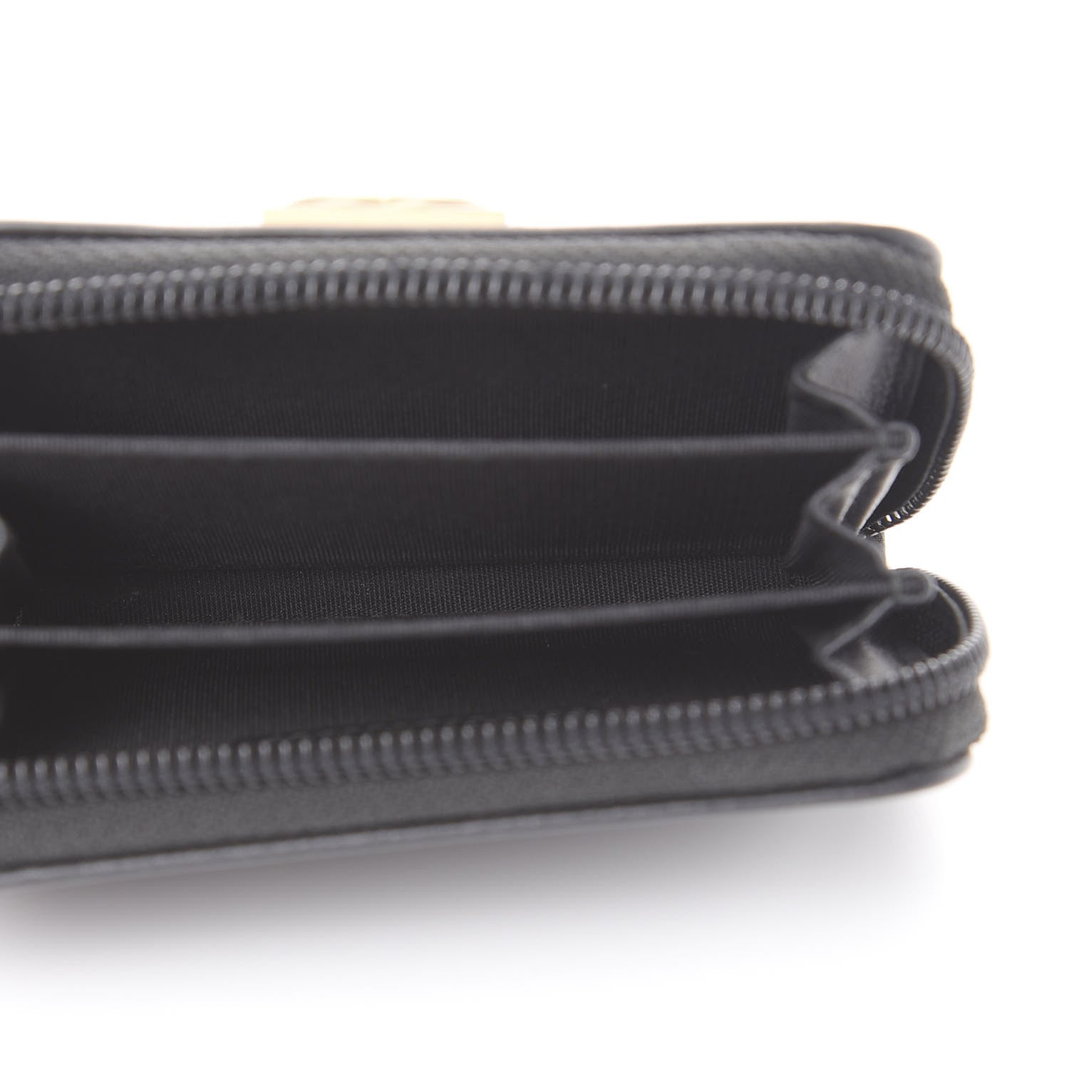 Chanel Caviar Quilted Boy Zip Around Coin Purse Wallet 4 of 7