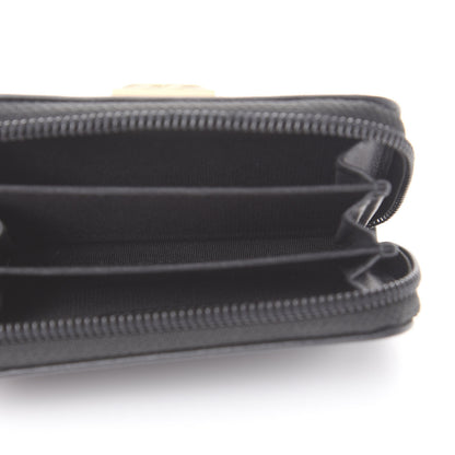 Chanel Caviar Quilted Boy Zip Around Coin Purse Wallet 4 of 7