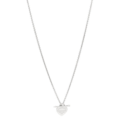 Tiffany Sterling Silver Small Return to Tiffany Lovestruck Pendant Necklace 1 of 5