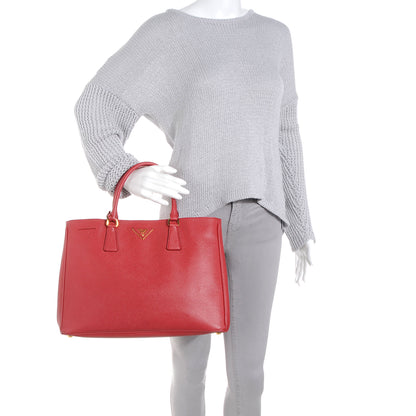 Prada Saffiano Lux Tote Red 2 of 10