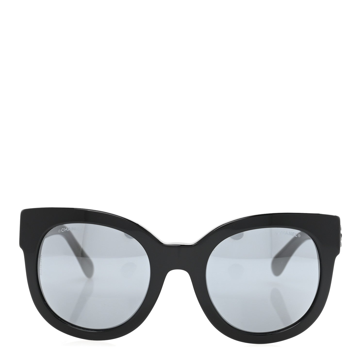 Chanel Acetate Butterfly Signature CC Sunglasses 5358-A Black 2 of 8