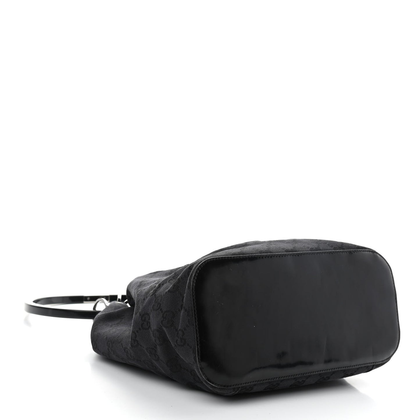 Monogram Loop Bucket Tote Black