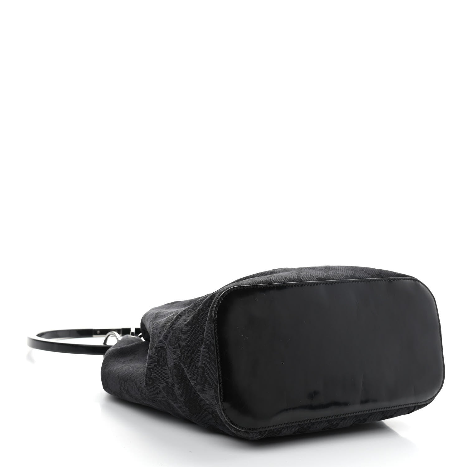 Gucci Monogram Loop Bucket Tote Black 4 of 11