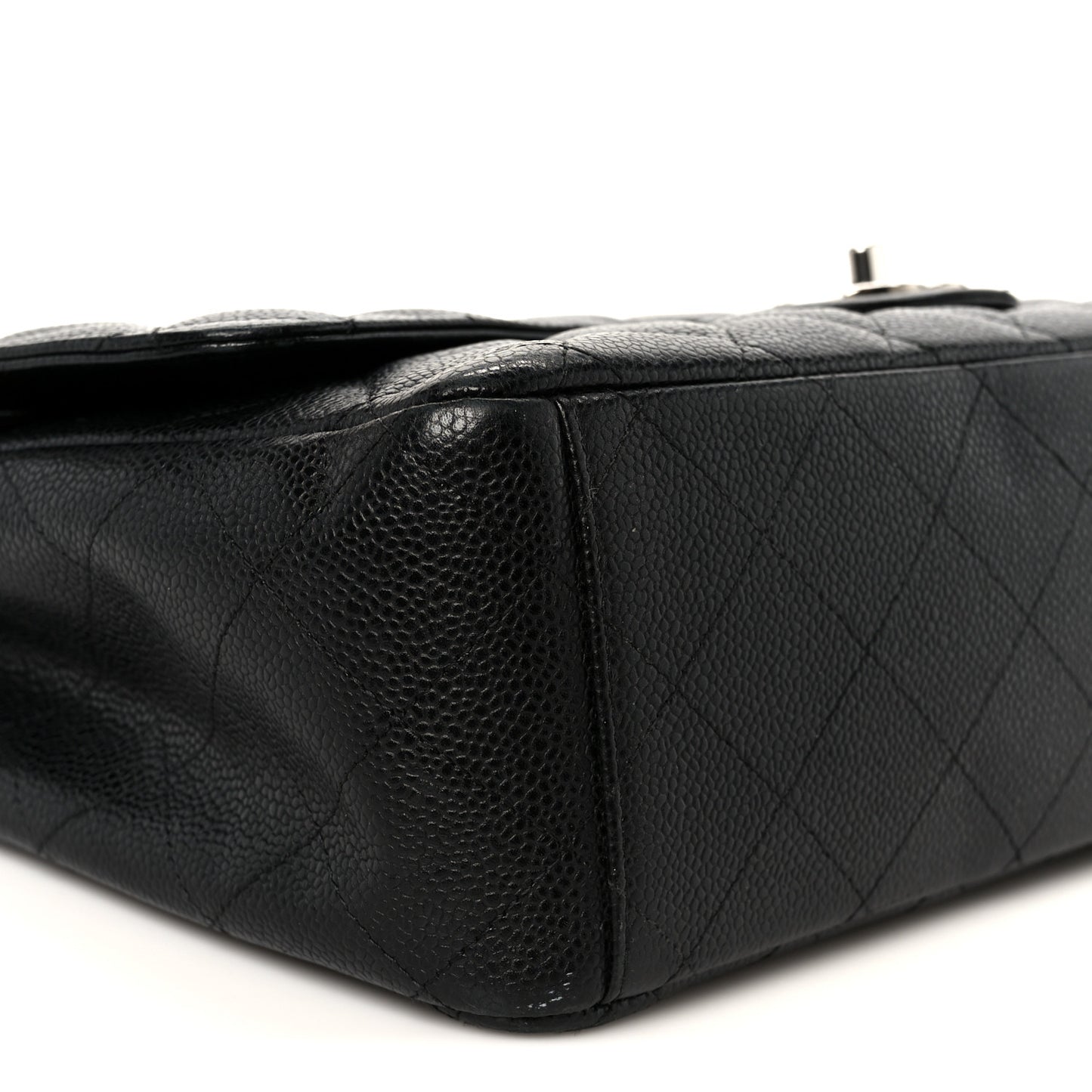 Caviar Quilted Maxi Double Flap Black