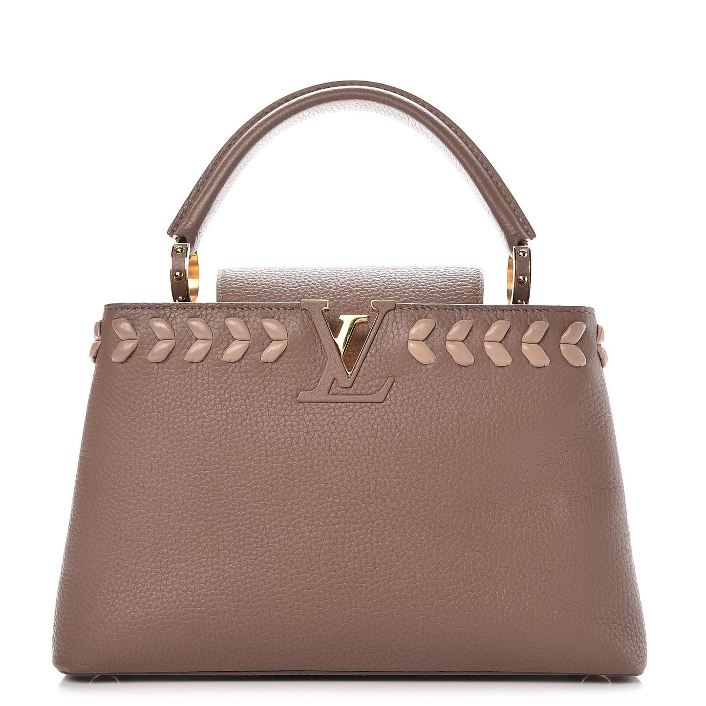 Taurillon Lambskin Capucines PM Taupe