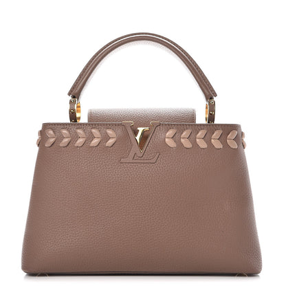 Louis Vuitton Taurillon Lambskin Capucines PM Taupe 1 of 9