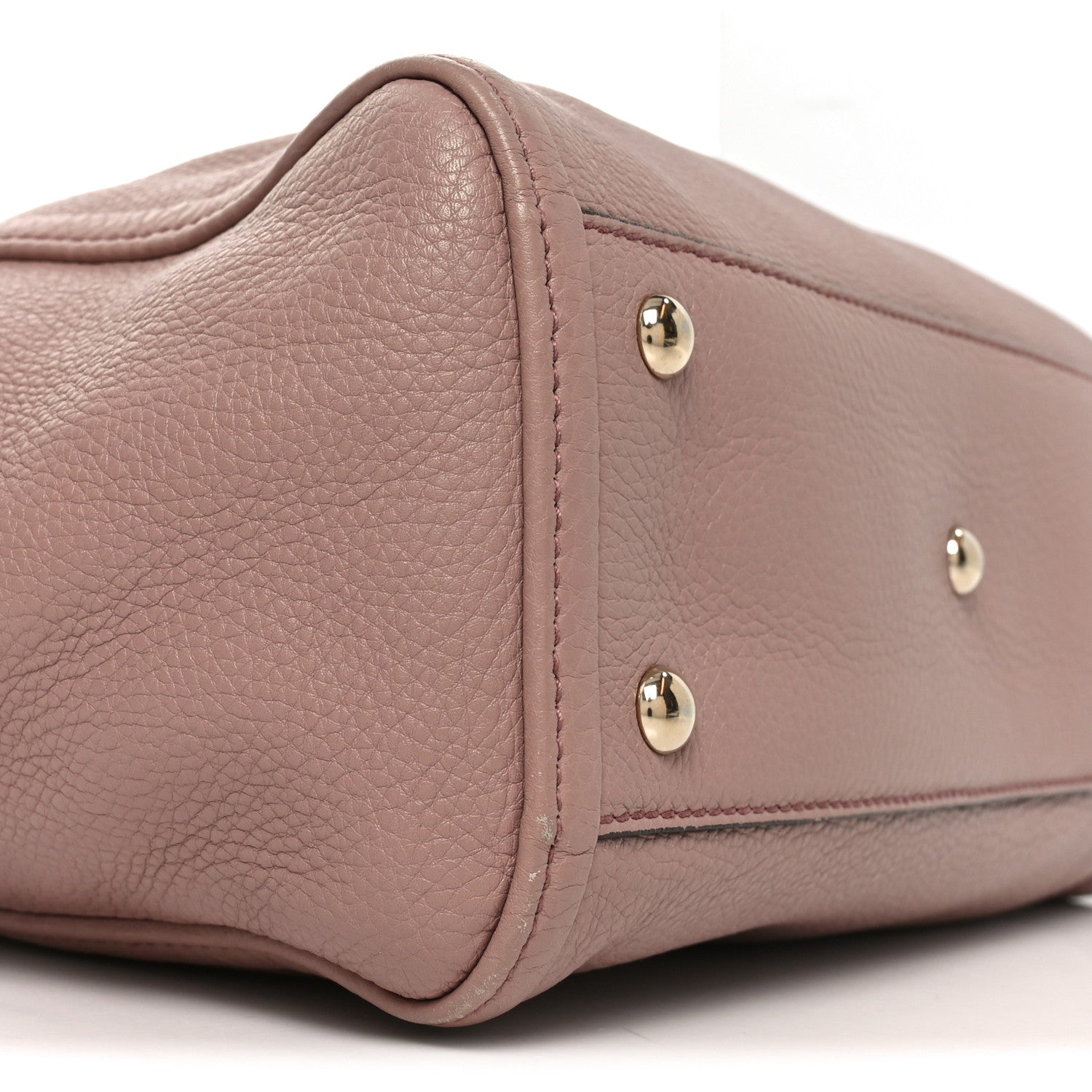 Gucci Pebbled Calfskin Small Soho Shoulder Bag Light Pink 10 of 12
