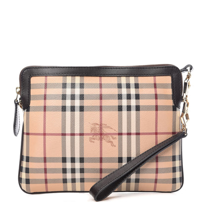 Burberry Haymarket Check Small Crossbody Bag Chocolate 4 of 10