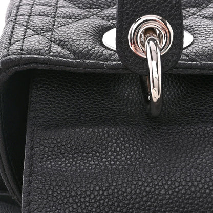 Christian Dior Grained Calfskin Cannage Medium Lady Dior Black 12 of 12