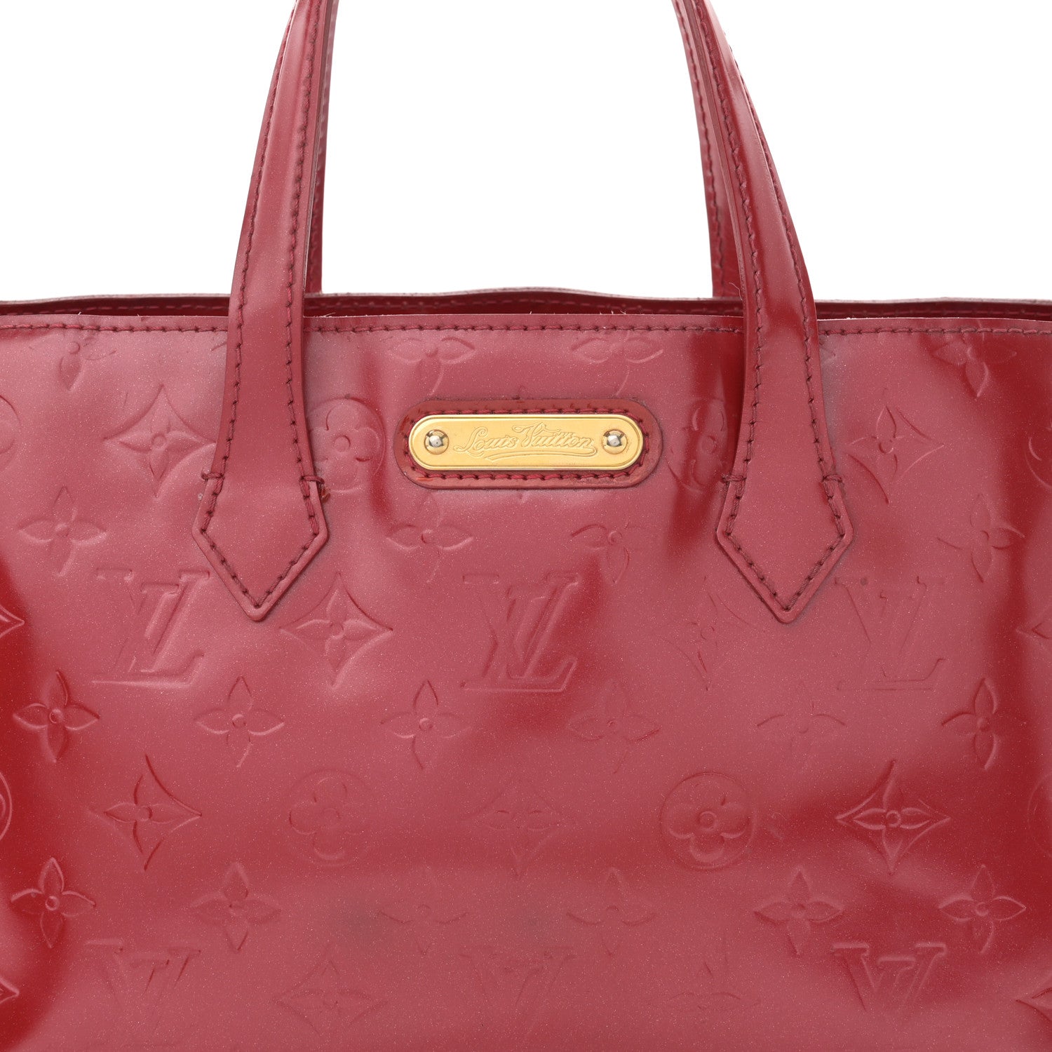 Louis Vuitton Vernis Wilshire PM Pomme D'Amour 7 of 13
