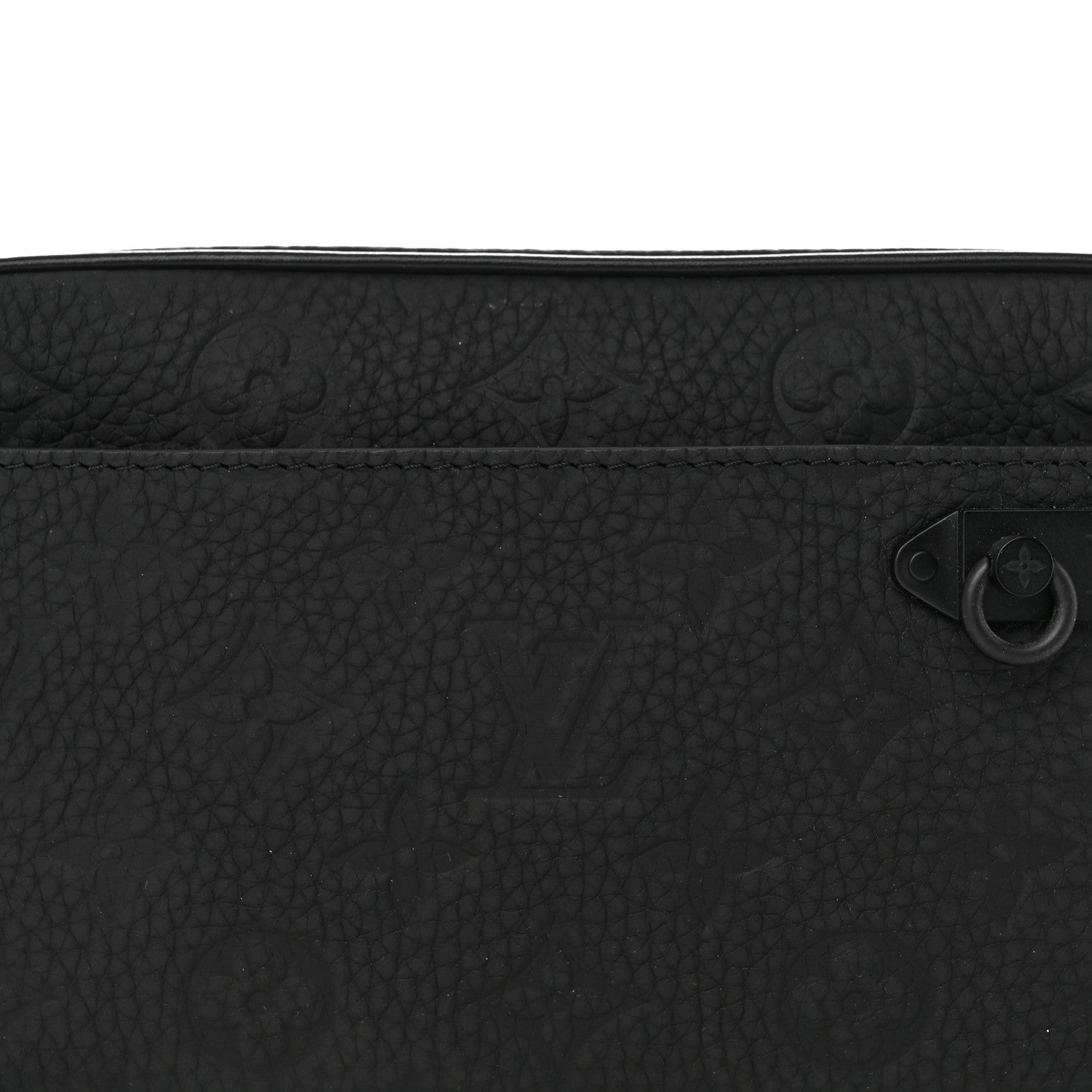 Louis Vuitton Taurillon Monogram Uniformes Solar Ray Soft Pochette Volga Belt Bag Black 7 of 12