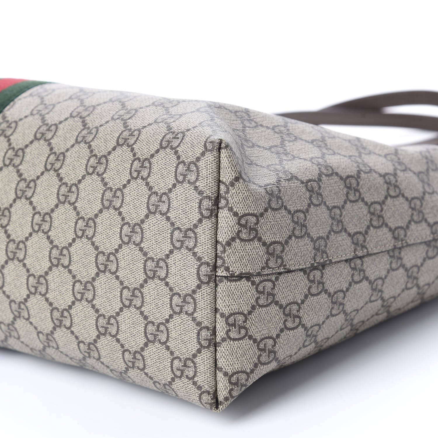 Gucci GG Supreme Monogram Medium Ophidia Shopping Tote Brown 6 of 9