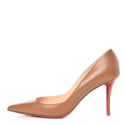 Christian Louboutin Kid Apostrophy 85 Pumps 39.5 Nude 1 of 8