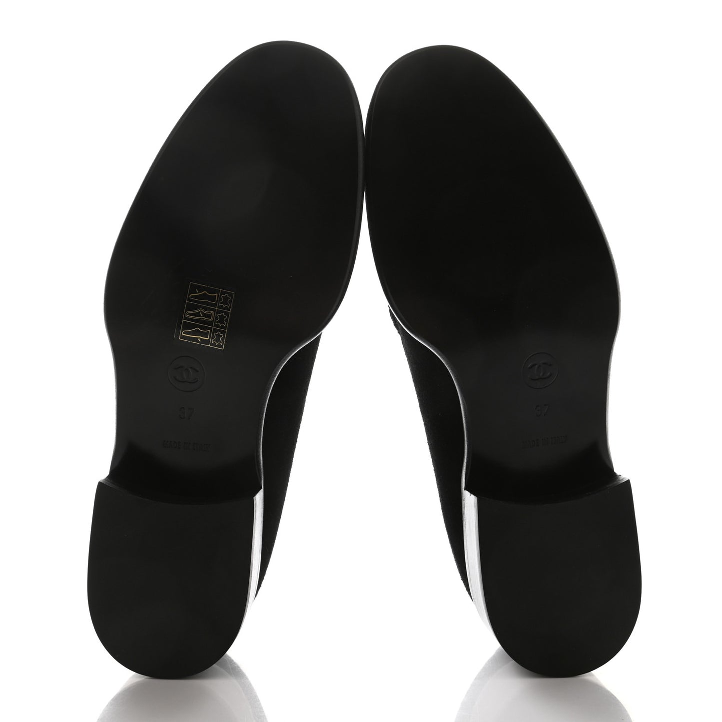 Suede CC Mocassin Loafers 37 Black