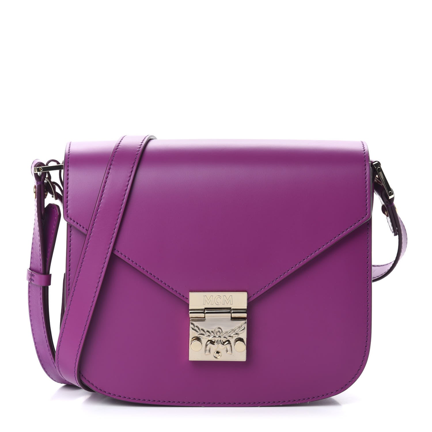 MCM Calfskin Patricia Small Crossbody Bag Viva Lila 1 of 12