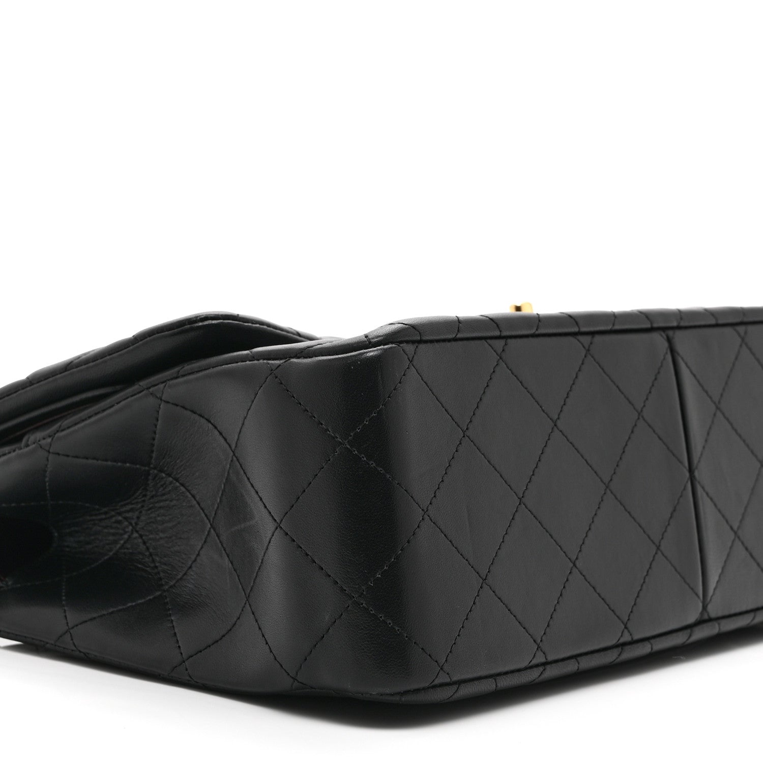 Chanel Lambskin Quilted Jumbo Double Flap Black 9 of 10