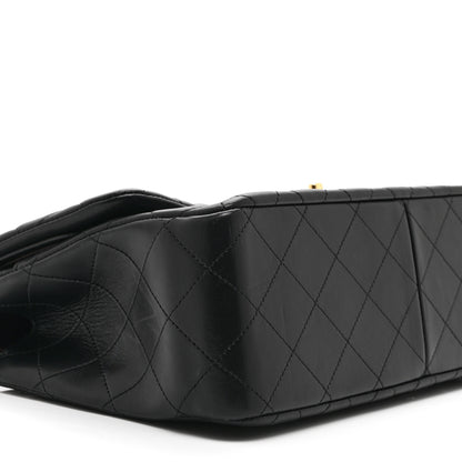 Chanel Lambskin Quilted Jumbo Double Flap Black 9 of 10