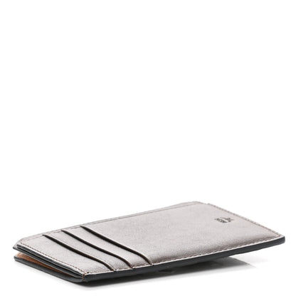 MCM Calfskin Ottomar Monogram Zip Card Case Wallet Chestnut 4 of 7