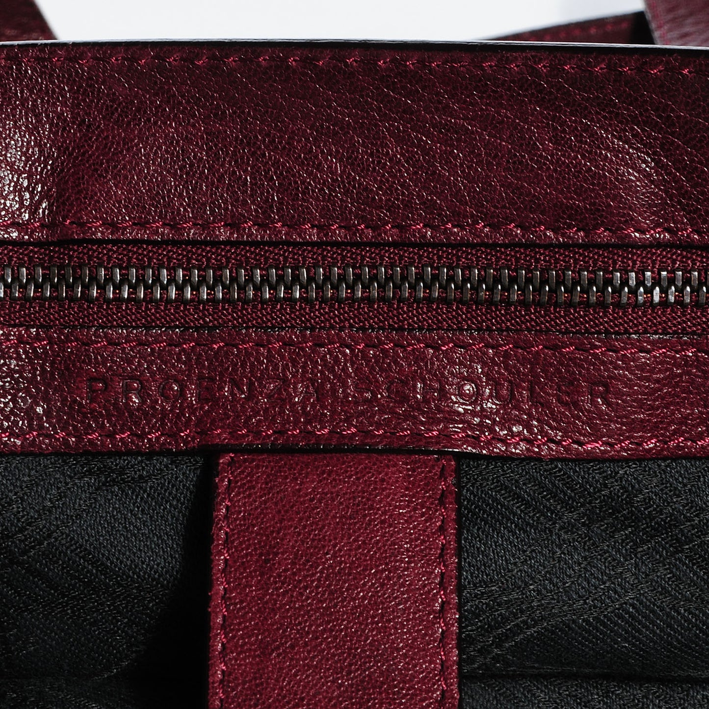 Lambskin PS1 Medium Satchel Burgundy