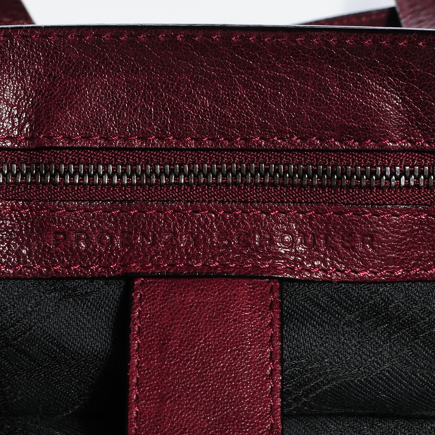 Proenza Schouler Lambskin PS1 Medium Satchel Burgundy 8 of 13