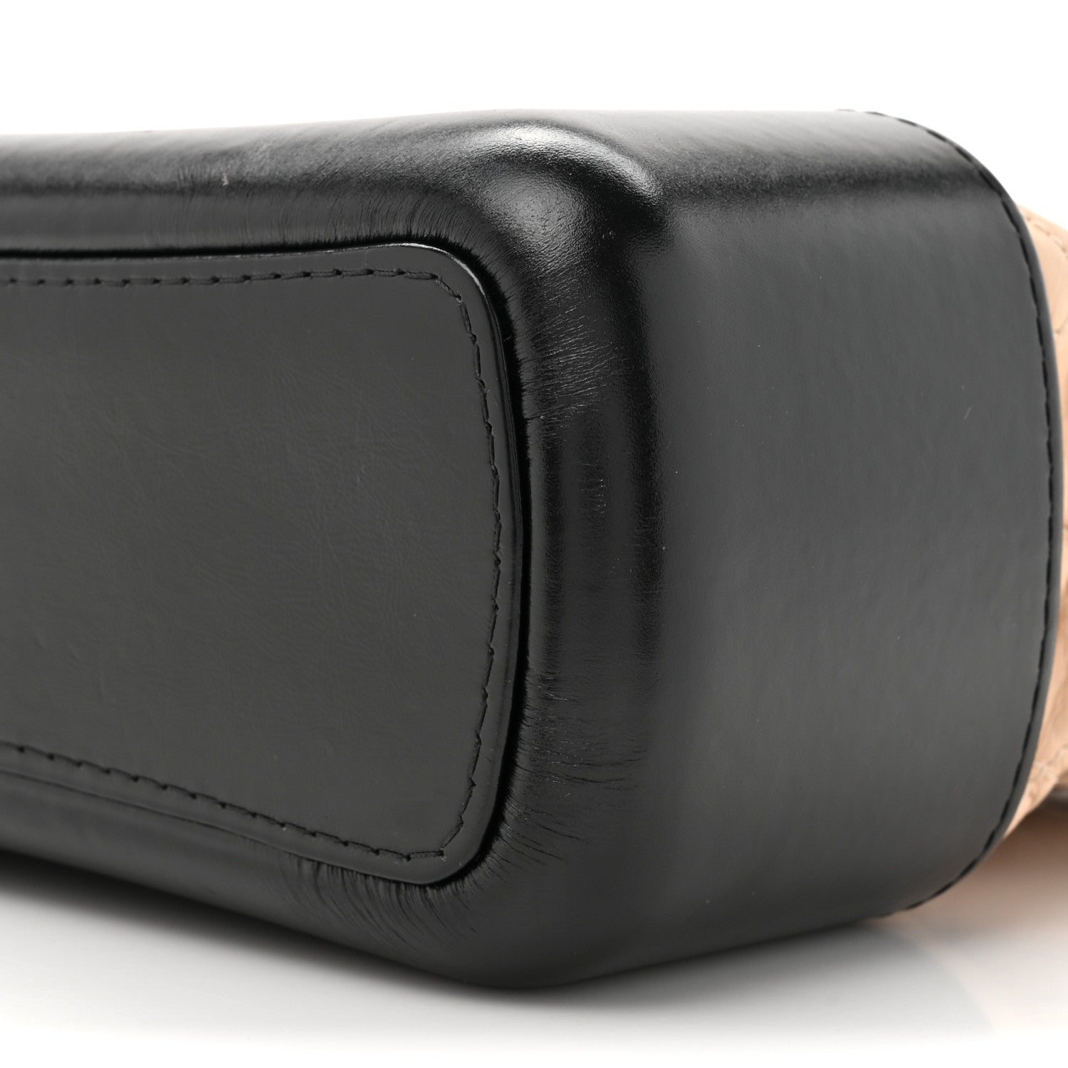 Chanel Aged Calfskin Quilted Medium Gabrielle Hobo Beige Black 9 of 14