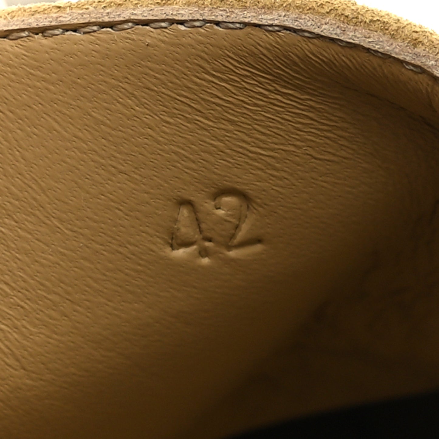 Suede Calfskin Mens Game Slip On Sneakers 42 Beige Albâtre