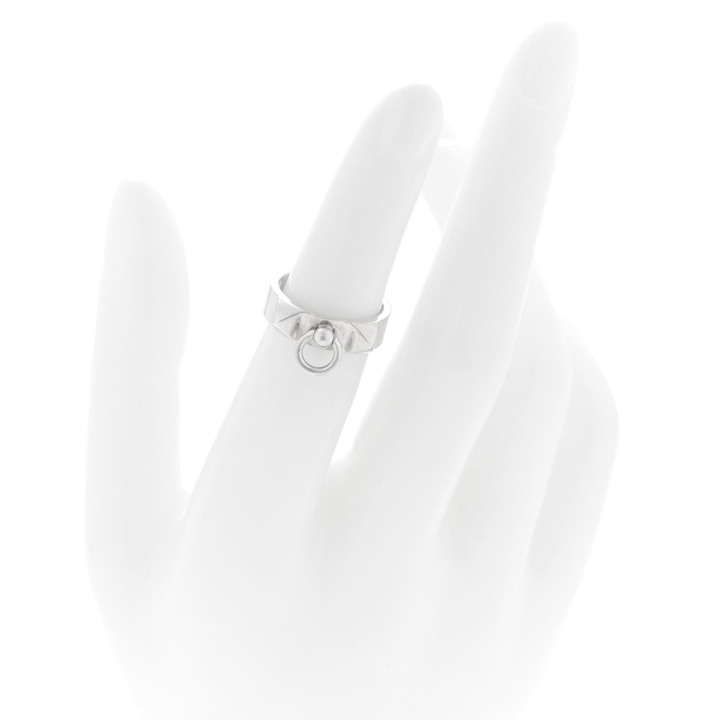 Sterling Silver PM Collier De Chien Ring 48 4.5