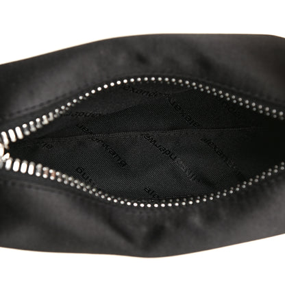 Alexander Wang Satin Crystal Heiress Pouch Black 5 of 11