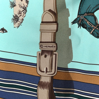 Hermes Silk Carre En Carres Scarf 90 4 of 7