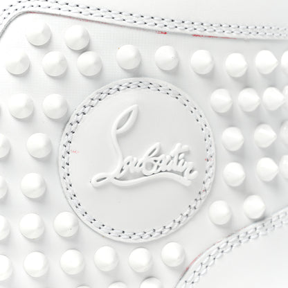 Christian Louboutin Calfskin Womens Louis Spikes Flat Sneakers 39.5 White 16 of 16