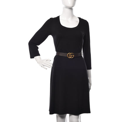 Gucci Moon Calfskin Double G 30mm Belt 90 36 Dark Cocoa 1 of 8
