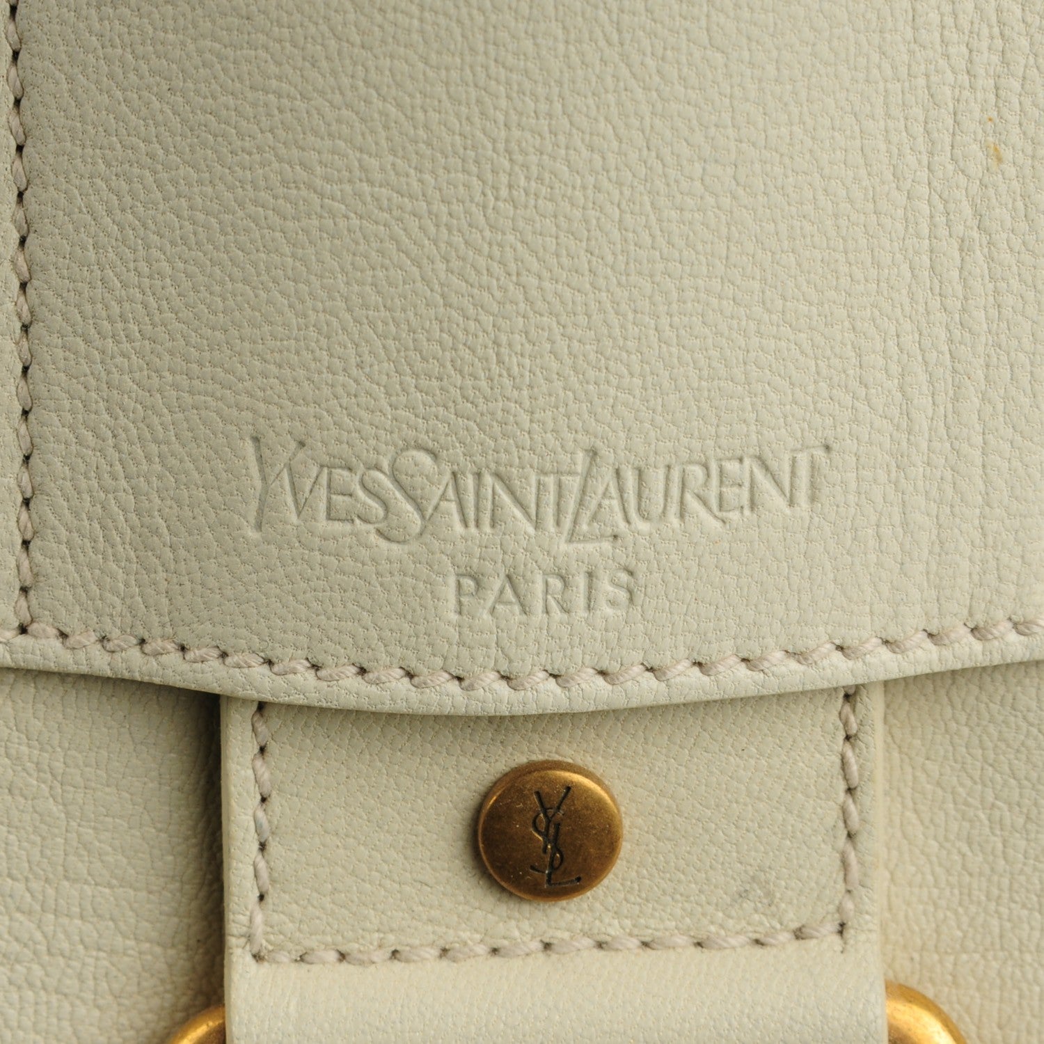 Saint Laurent Calfskin Muse Messenger Bag White 8 of 8