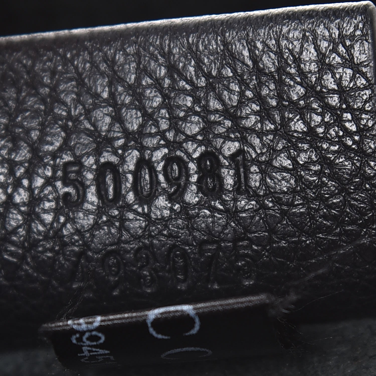 Gucci Pebbled Calfskin Medium Logo Portfolio Clutch Black 7 of 8