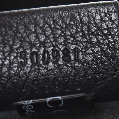 Gucci Pebbled Calfskin Medium Logo Portfolio Clutch Black 7 of 8