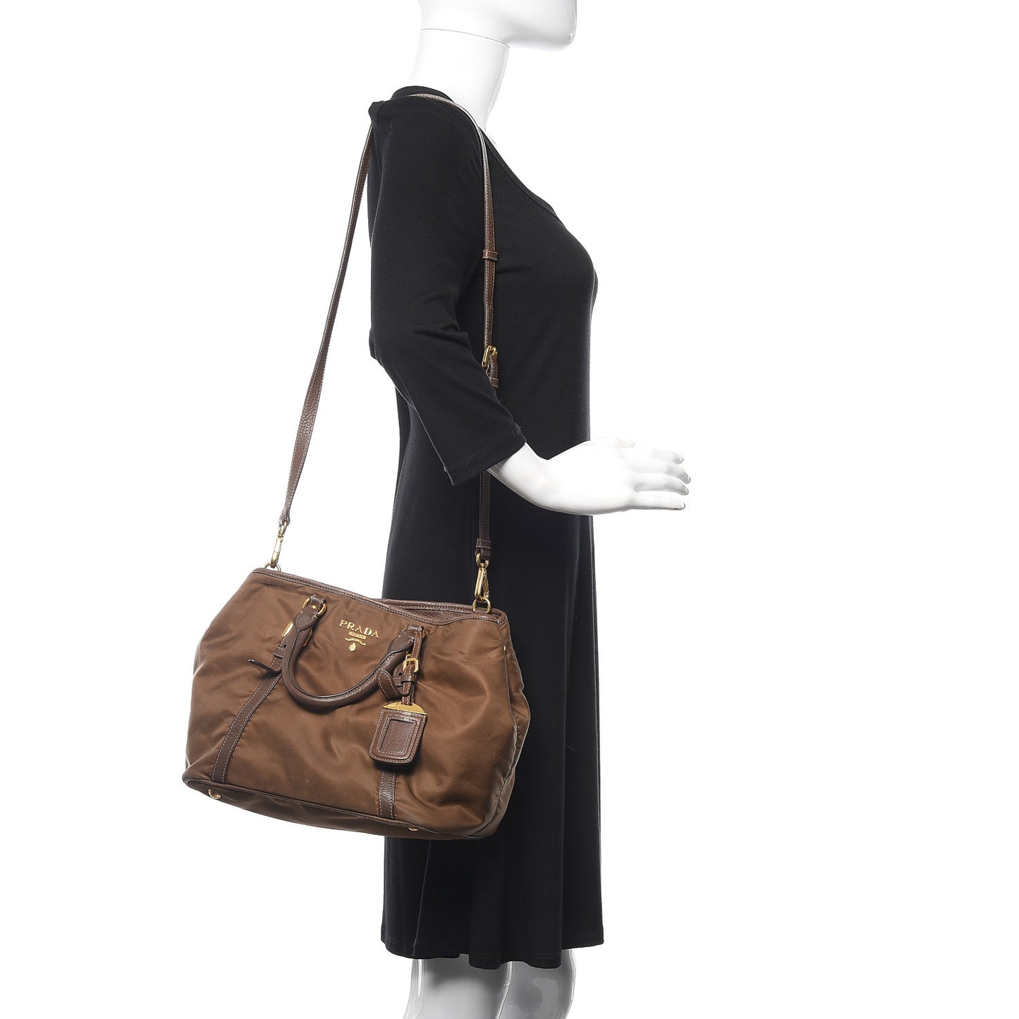 Nylon Tessuto Vitello Daino Tote Corinto