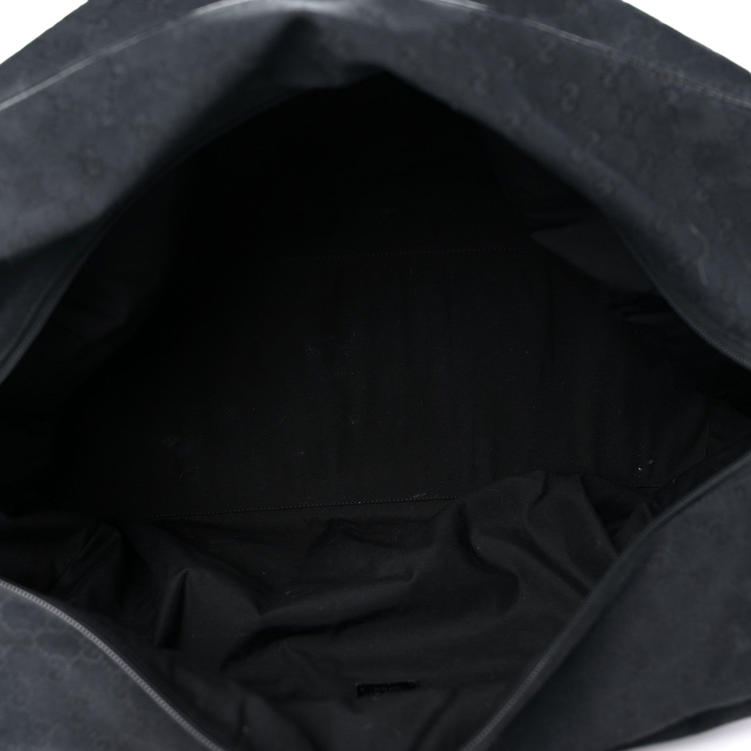 Gucci GG Monogram Web Large Collapsible Carry On Duffle Bag Black 4 of 23
