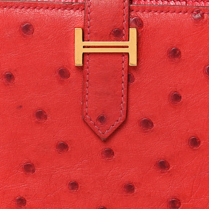 Hermes Ostrich Bearn Wallet 8 of 9