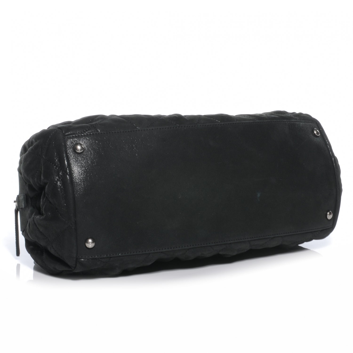 Chanel Iridescent Calfskin Chic Quilt Bowling Bag Black 4 of 7