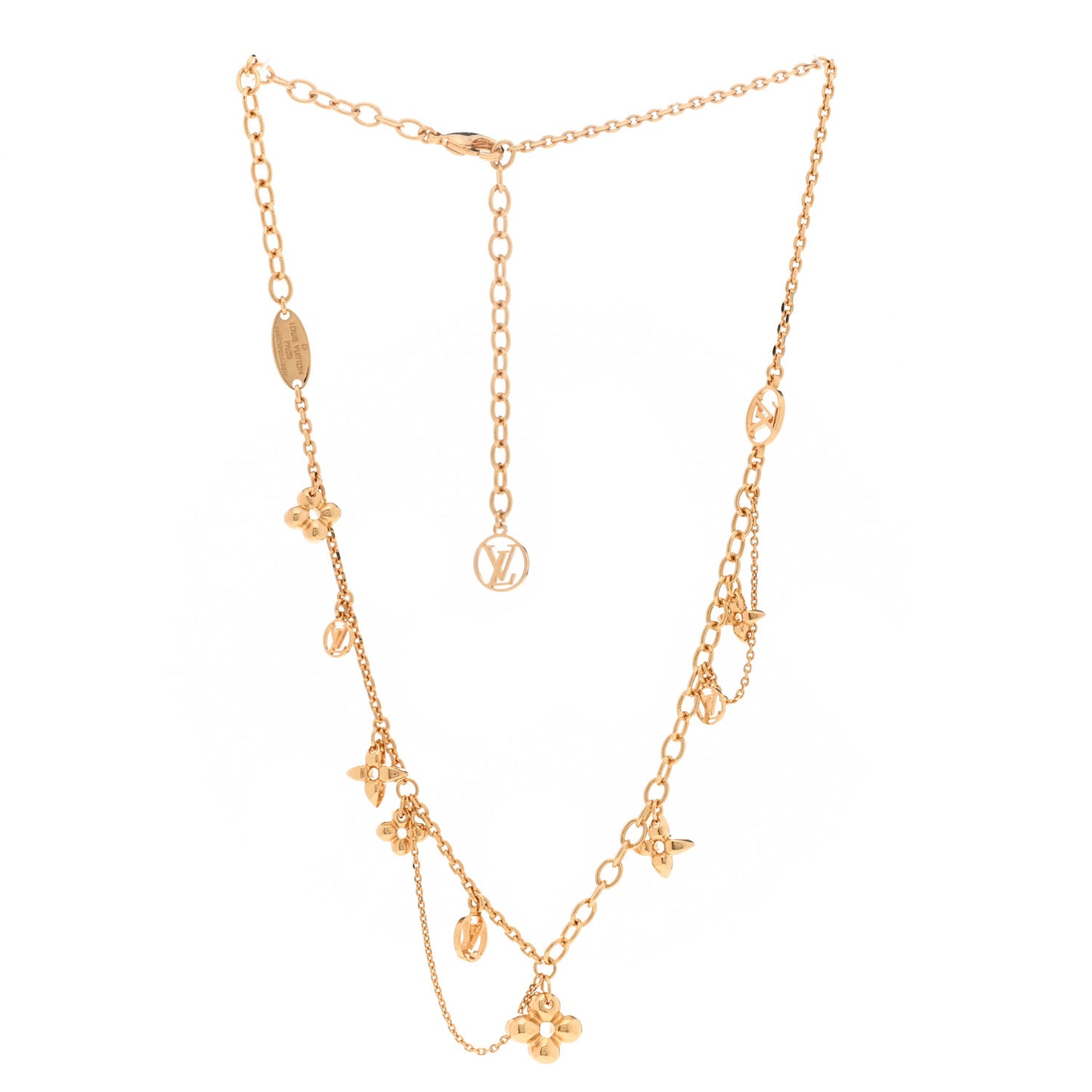 Metal Blooming Supple Necklace Gold