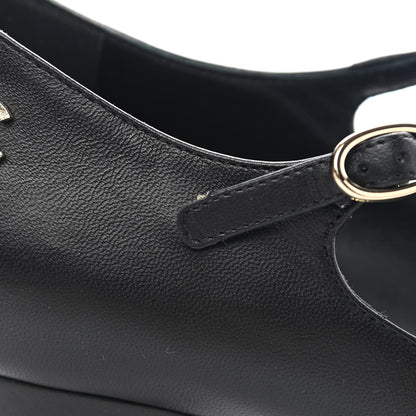Chanel Patent Lambskin Cap Toe Mary Jane Mid Heel Strap Pumps 36 Black 20 of 20