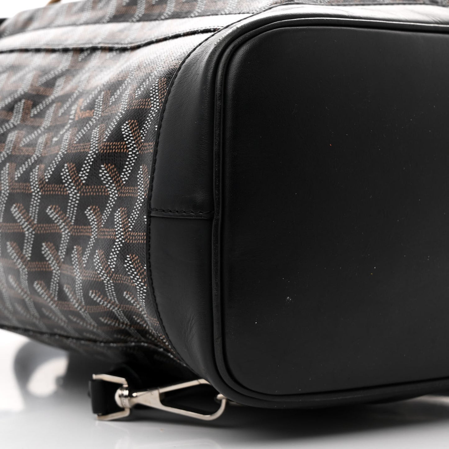 Goyardine Calfskin Alpin MM Backpack Black