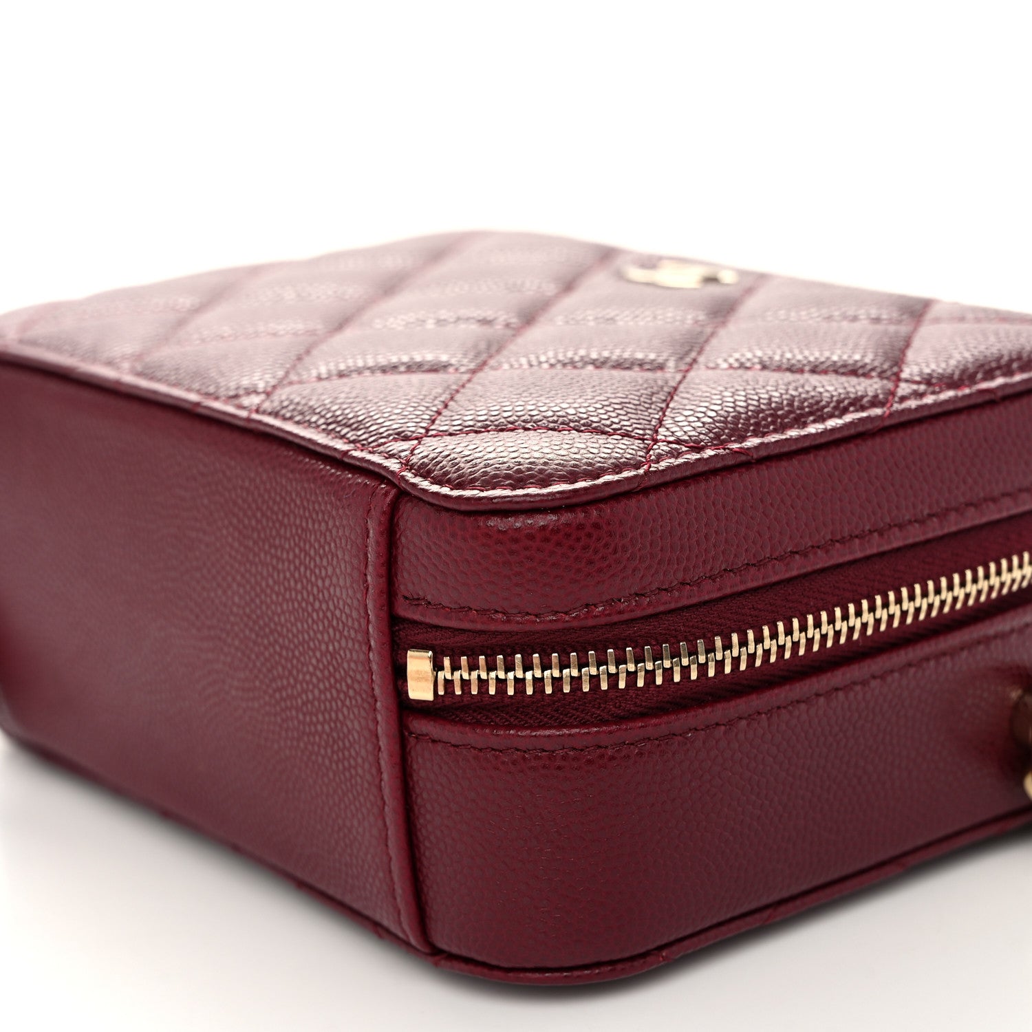 Chanel Caviar Quilted Camera Bag Burgundy 10 of 11